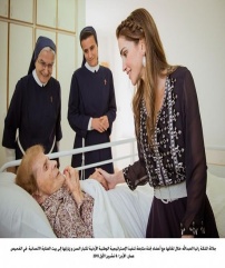 Հորդանանի թագուհին այցելել է քրիստոնեական հիվանդանոց